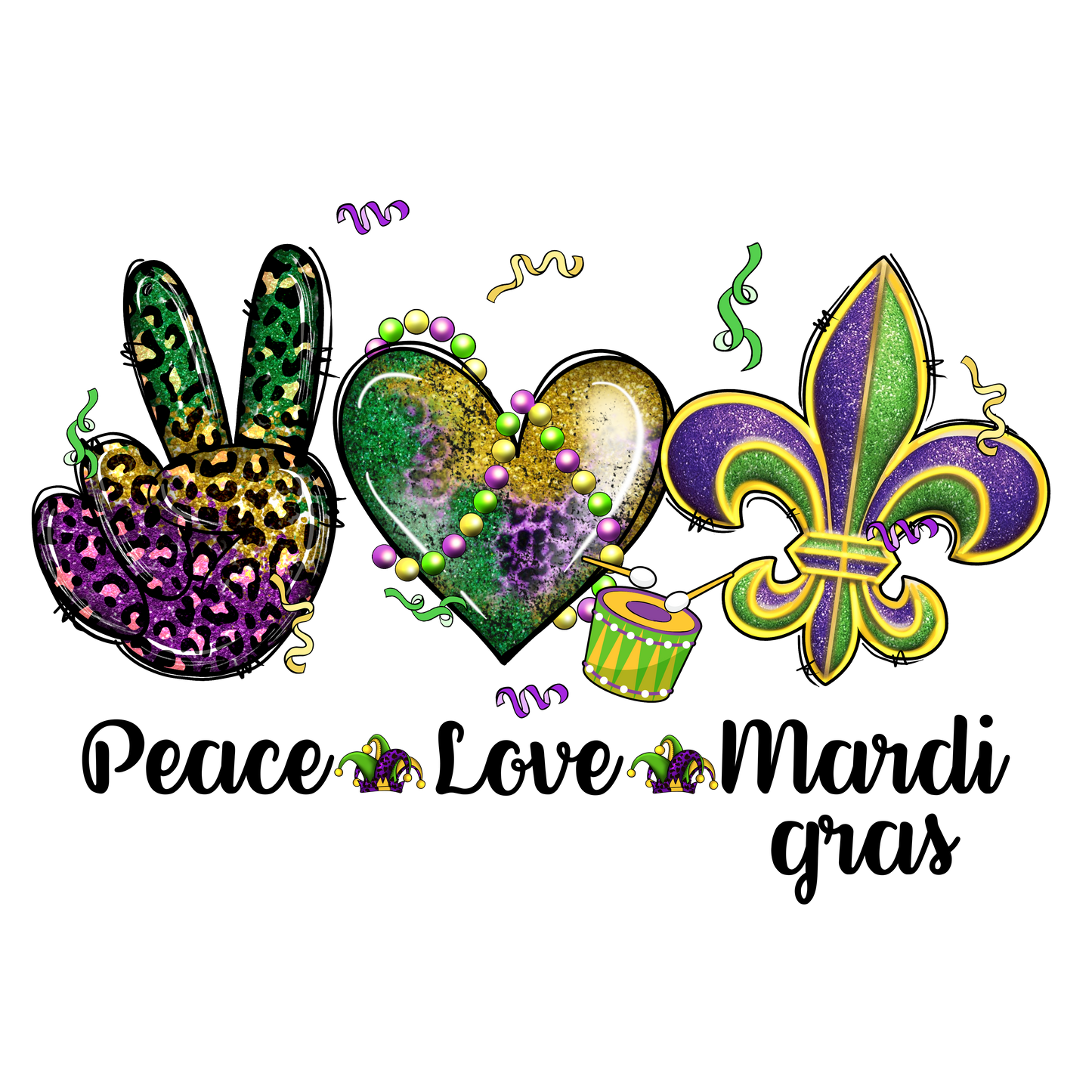Mardi Gras DTF Transfer 9.0