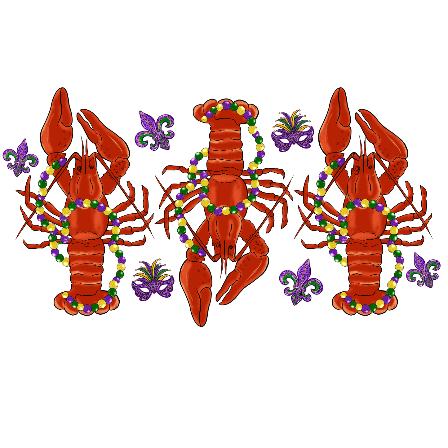Mardi Gras DTF Transfer 6.0