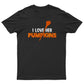 I Love Her Pumpkins | I Love His Broomstick | Unisex Couples Halloween T-shirts