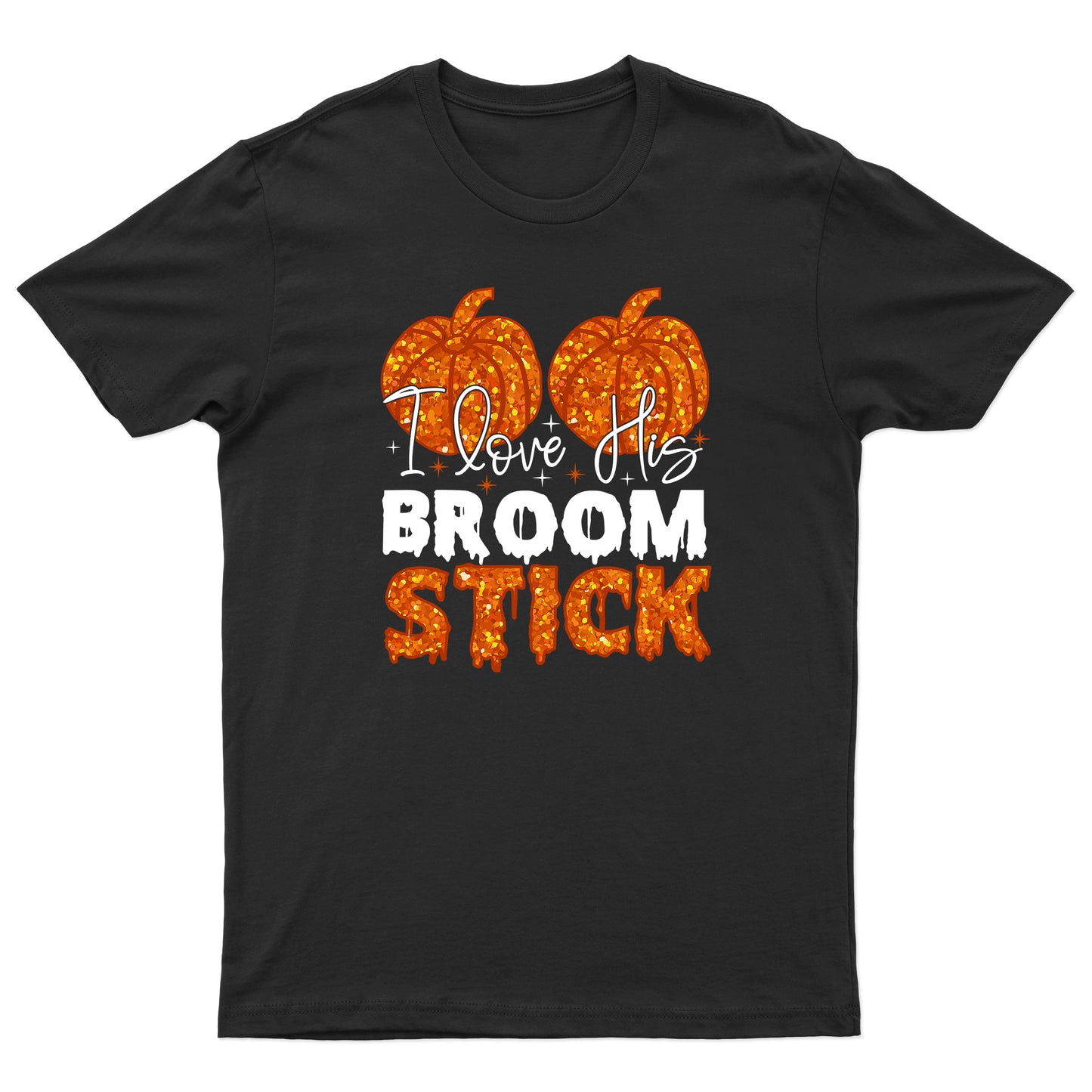 I Love Her Pumpkins | I Love His Broomstick | Unisex Couples Halloween T-shirts