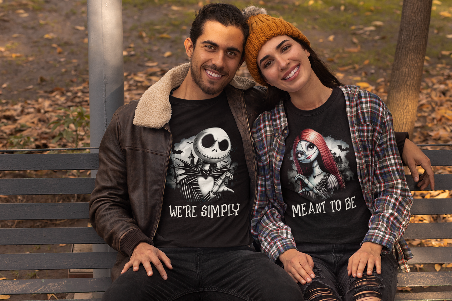 We're Simply Meant to Be | Unisex Couples Halloween T-shirts