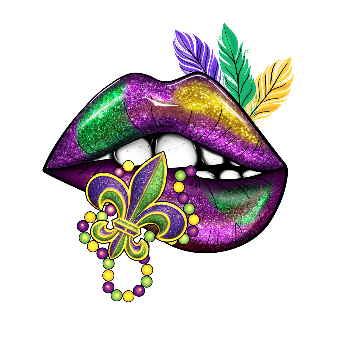 Mardi Gras DTF Transfer 4.0