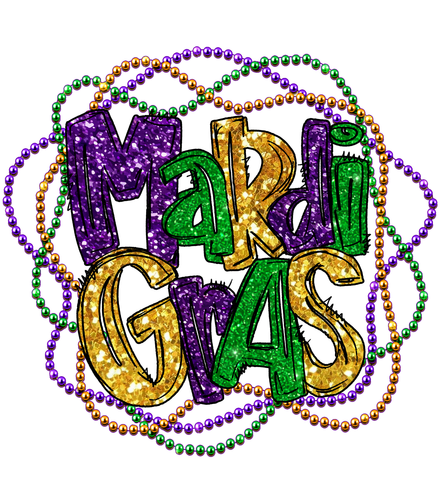 Mardi Gras DTF Transfer 10.0